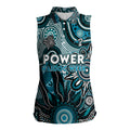 Personalised Power NAIDOC Week 2024 Women Sleeveless Polo Shirt Aussie Aboriginal Art