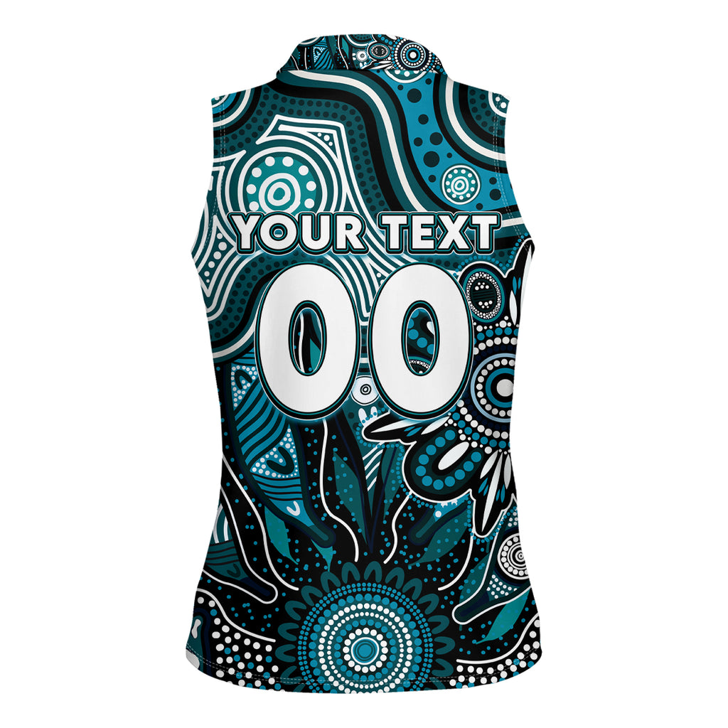 Personalised Power NAIDOC Week 2024 Women Sleeveless Polo Shirt Aussie Aboriginal Art