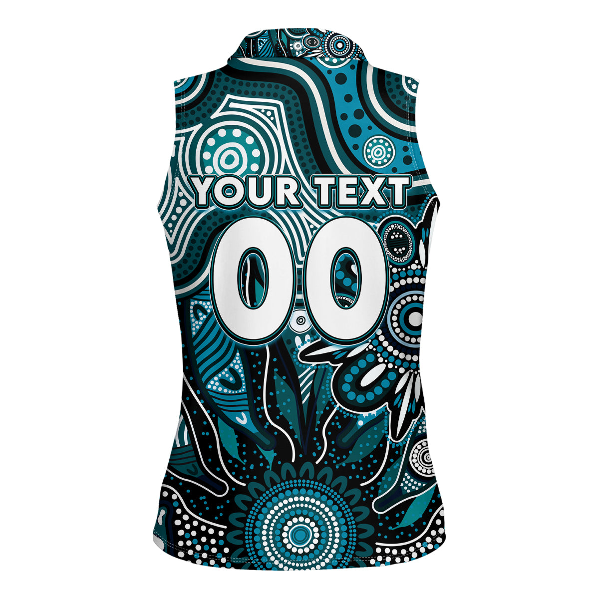 Personalised Power NAIDOC Week 2024 Women Sleeveless Polo Shirt Aussie Aboriginal Art