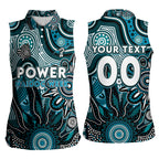 Personalised Power NAIDOC Week 2024 Women Sleeveless Polo Shirt Aussie Aboriginal Art