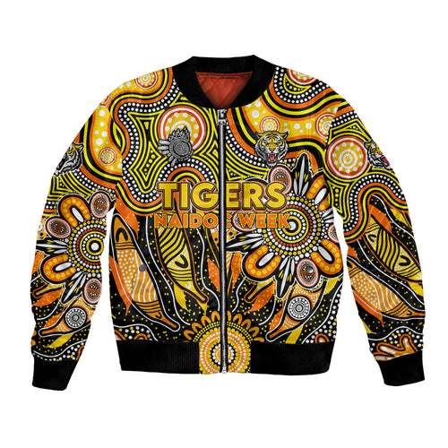 Personalised Tiger NAIDOC Week 2024 Bomber Jacket Aussie Aboriginal Art