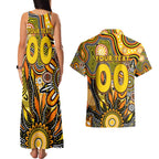 Personalised Tiger NAIDOC Week 2024 Couples Matching Tank Maxi Dress and Hawaiian Shirt Aussie Aboriginal Art
