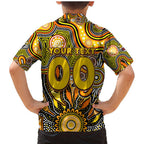 Personalised Tiger NAIDOC Week 2024 Family Matching Mermaid Dress and Hawaiian Shirt Aussie Aboriginal Art