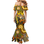 Personalised Tiger NAIDOC Week 2024 Family Matching Mermaid Dress and Hawaiian Shirt Aussie Aboriginal Art