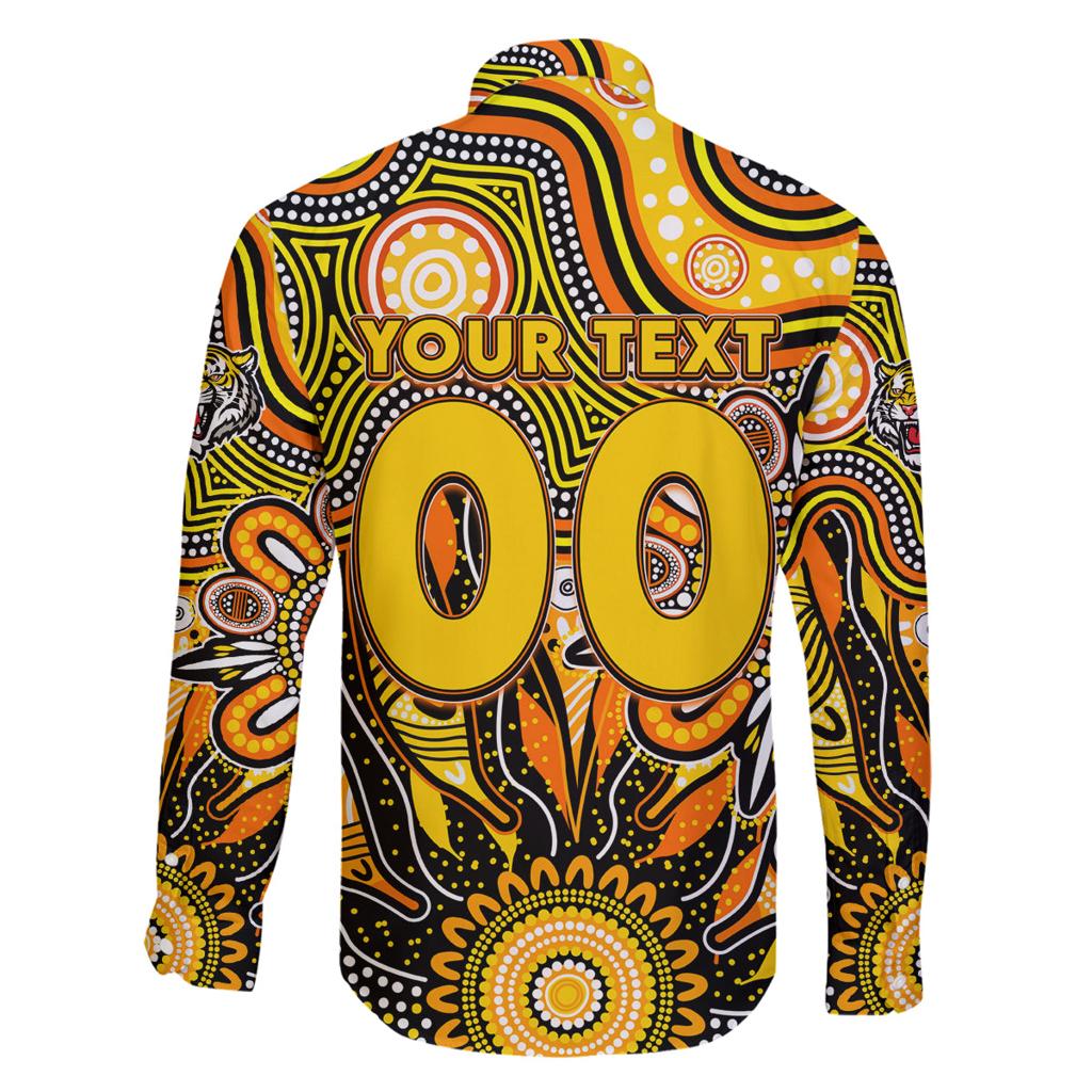 Personalised Tiger NAIDOC Week 2024 Family Matching Off Shoulder Short Dress and Hawaiian Shirt Aussie Aboriginal Art