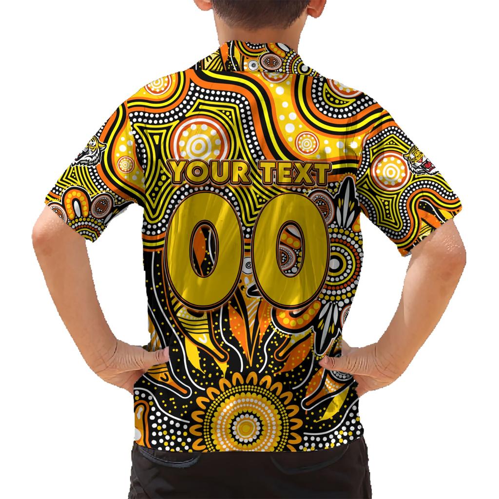 Personalised Tiger NAIDOC Week 2024 Family Matching Short Sleeve Bodycon Dress and Hawaiian Shirt Aussie Aboriginal Art