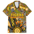 Personalised Tiger NAIDOC Week 2024 Family Matching Short Sleeve Bodycon Dress and Hawaiian Shirt Aussie Aboriginal Art
