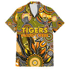 Personalised Tiger NAIDOC Week 2024 Family Matching Summer Maxi Dress and Hawaiian Shirt Aussie Aboriginal Art