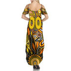 Personalised Tiger NAIDOC Week 2024 Family Matching Summer Maxi Dress and Hawaiian Shirt Aussie Aboriginal Art