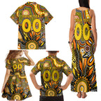 Personalised Tiger NAIDOC Week 2024 Family Matching Tank Maxi Dress and Hawaiian Shirt Aussie Aboriginal Art