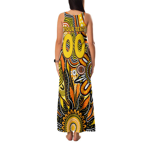 Personalised Tiger NAIDOC Week 2024 Family Matching Tank Maxi Dress and Hawaiian Shirt Aussie Aboriginal Art