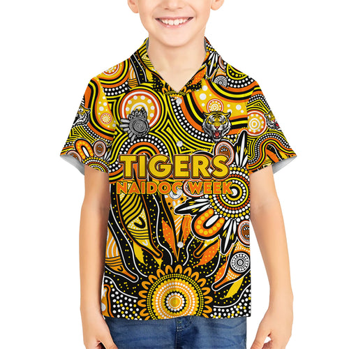 Personalised Tiger NAIDOC Week 2024 Hawaiian Shirt Aussie Aboriginal Art
