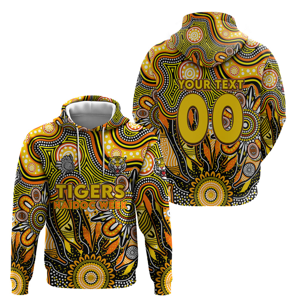 Personalised Tiger NAIDOC Week 2024 Hoodie Aussie Aboriginal Art