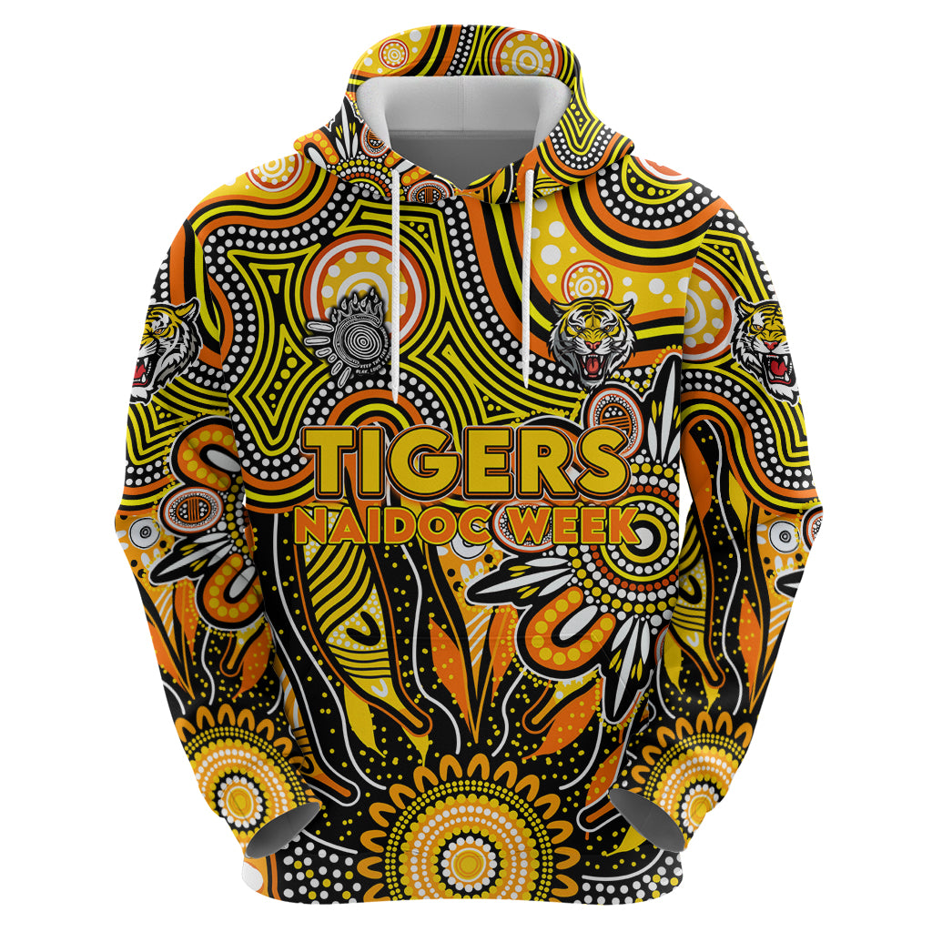 Personalised Tiger NAIDOC Week 2024 Hoodie Aussie Aboriginal Art