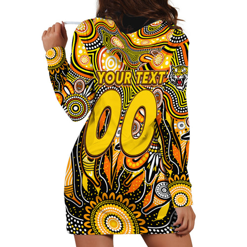 Personalised Tiger NAIDOC Week 2024 Hoodie Dress Aussie Aboriginal Art