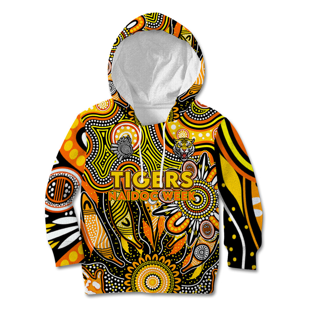 Personalised Tiger NAIDOC Week 2024 Kid Hoodie Aussie Aboriginal Art