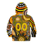 Personalised Tiger NAIDOC Week 2024 Kid Hoodie Aussie Aboriginal Art