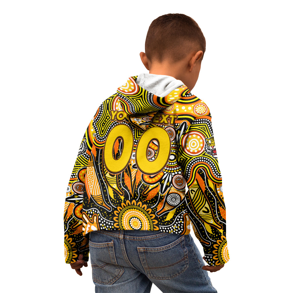 Personalised Tiger NAIDOC Week 2024 Kid Hoodie Aussie Aboriginal Art