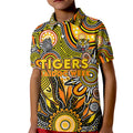 Personalised Tiger NAIDOC Week 2024 Kid Polo Shirt Aussie Aboriginal Art