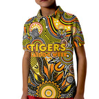 Personalised Tiger NAIDOC Week 2024 Kid Polo Shirt Aussie Aboriginal Art