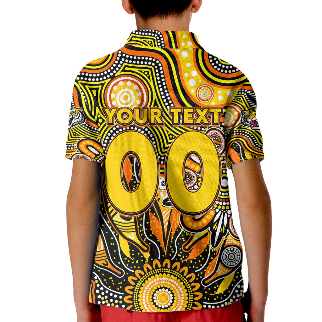 Personalised Tiger NAIDOC Week 2024 Kid Polo Shirt Aussie Aboriginal Art