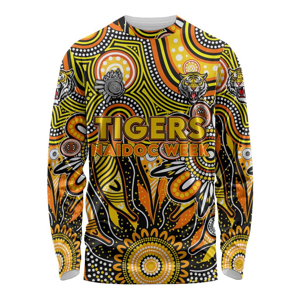 Personalised Tiger NAIDOC Week 2024 Long Sleeve Shirt Aussie Aboriginal Art