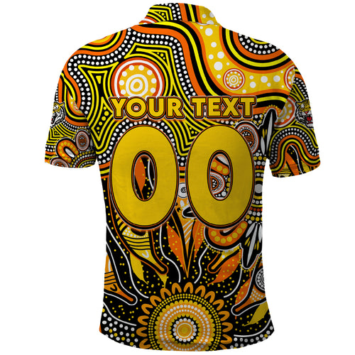 Personalised Tiger NAIDOC Week 2024 Polo Shirt Aussie Aboriginal Art