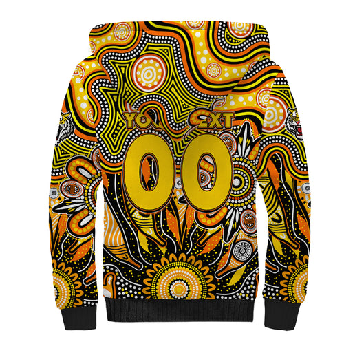 Personalised Tiger NAIDOC Week 2024 Sherpa Hoodie Aussie Aboriginal Art