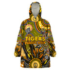 Personalised Tiger NAIDOC Week 2024 Wearable Blanket Hoodie Aussie Aboriginal Art