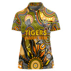 Personalised Tiger NAIDOC Week 2024 Women Polo Shirt Aussie Aboriginal Art