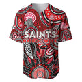 Personalised Saints NAIDOC Week 2024 Baseball Jersey Aussie Aboriginal Art