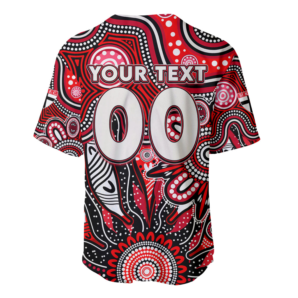 Personalised Saints NAIDOC Week 2024 Baseball Jersey Aussie Aboriginal Art