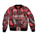 Personalised Saints NAIDOC Week 2024 Bomber Jacket Aussie Aboriginal Art
