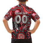 Personalised Saints NAIDOC Week 2024 Family Matching Long Sleeve Bodycon Dress and Hawaiian Shirt Aussie Aboriginal Art