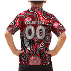 Personalised Saints NAIDOC Week 2024 Family Matching Mermaid Dress and Hawaiian Shirt Aussie Aboriginal Art