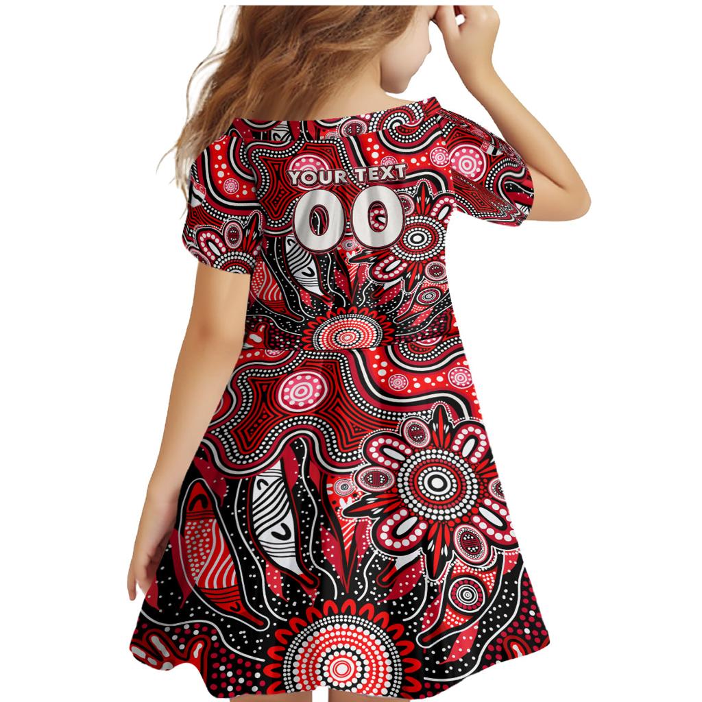 Personalised Saints NAIDOC Week 2024 Family Matching Mermaid Dress and Hawaiian Shirt Aussie Aboriginal Art