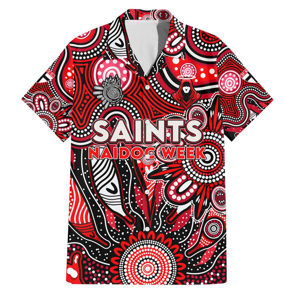 Personalised Saints NAIDOC Week 2024 Family Matching Mermaid Dress and Hawaiian Shirt Aussie Aboriginal Art