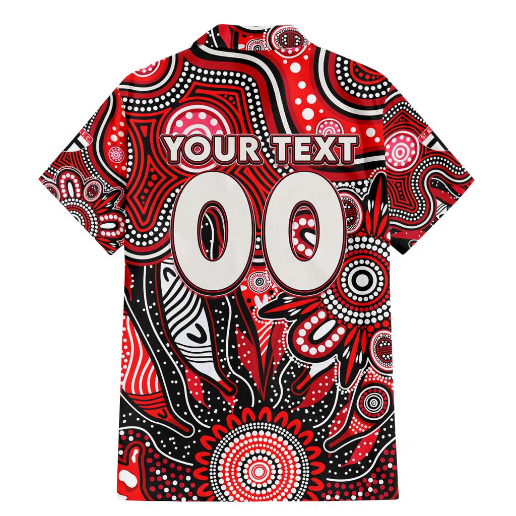Personalised Saints NAIDOC Week 2024 Family Matching Mermaid Dress and Hawaiian Shirt Aussie Aboriginal Art
