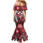 Personalised Saints NAIDOC Week 2024 Family Matching Mermaid Dress and Hawaiian Shirt Aussie Aboriginal Art