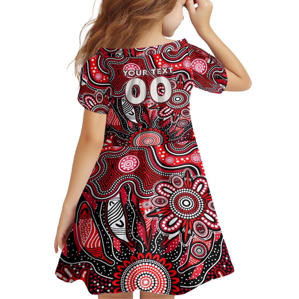 Personalised Saints NAIDOC Week 2024 Family Matching Off Shoulder Maxi Dress and Hawaiian Shirt Aussie Aboriginal Art