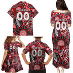 Personalised Saints NAIDOC Week 2024 Family Matching Puletasi and Hawaiian Shirt Aussie Aboriginal Art