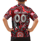 Personalised Saints NAIDOC Week 2024 Family Matching Short Sleeve Bodycon Dress and Hawaiian Shirt Aussie Aboriginal Art