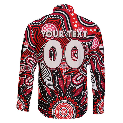 Personalised Saints NAIDOC Week 2024 Family Matching Short Sleeve Bodycon Dress and Hawaiian Shirt Aussie Aboriginal Art