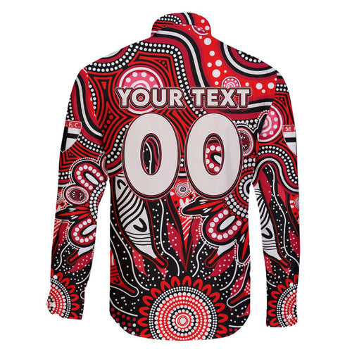 Personalised Saints NAIDOC Week 2024 Family Matching Summer Maxi Dress and Hawaiian Shirt Aussie Aboriginal Art