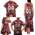 Personalised Saints NAIDOC Week 2024 Family Matching Tank Maxi Dress and Hawaiian Shirt Aussie Aboriginal Art
