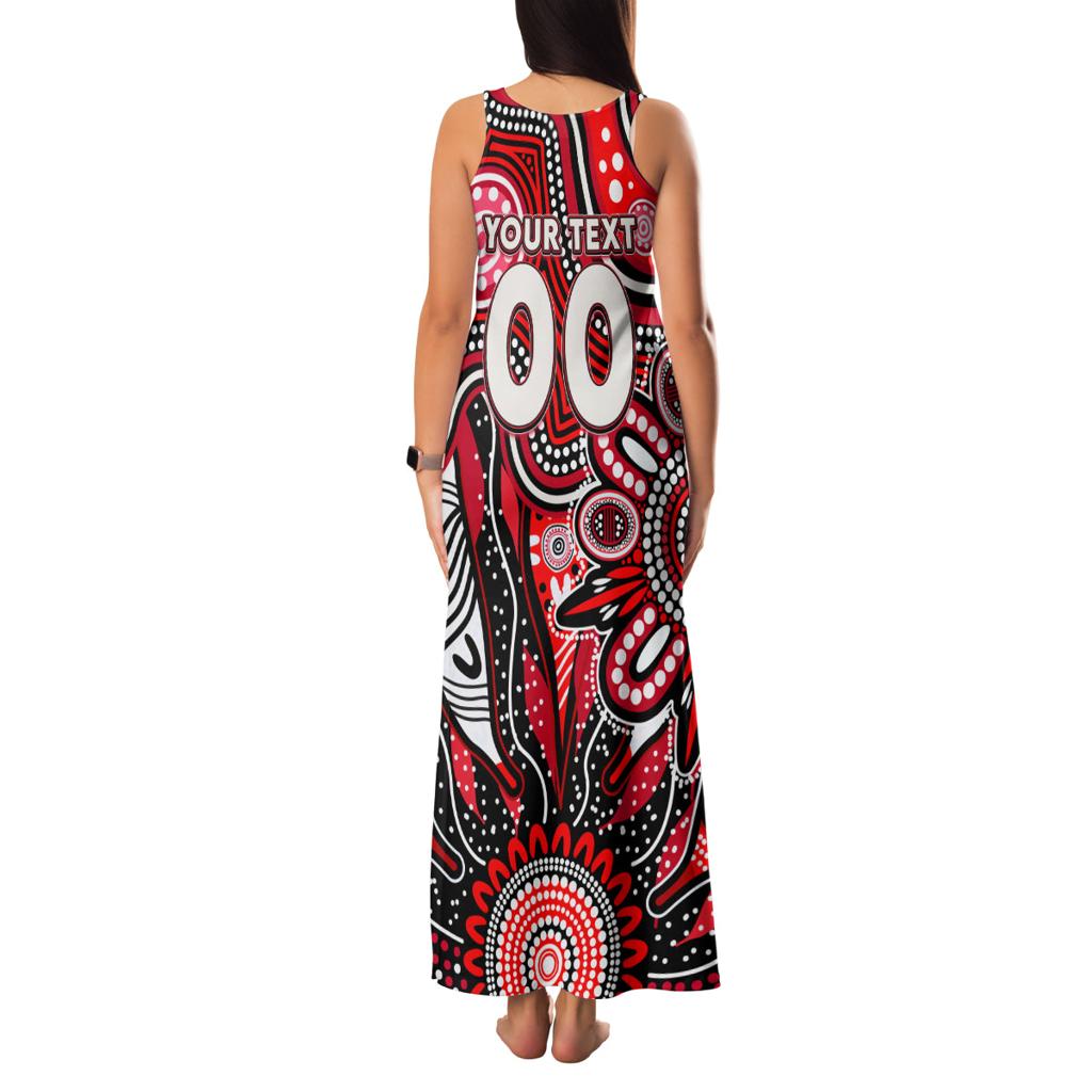 Personalised Saints NAIDOC Week 2024 Family Matching Tank Maxi Dress and Hawaiian Shirt Aussie Aboriginal Art