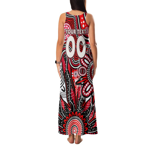 Personalised Saints NAIDOC Week 2024 Family Matching Tank Maxi Dress and Hawaiian Shirt Aussie Aboriginal Art