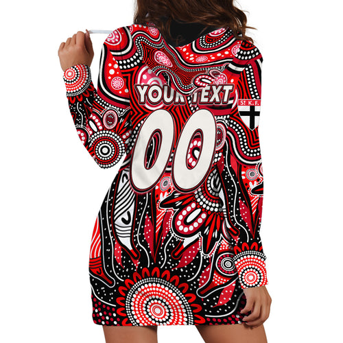Personalised Saints NAIDOC Week 2024 Hoodie Dress Aussie Aboriginal Art