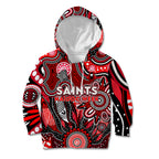 Personalised Saints NAIDOC Week 2024 Kid Hoodie Aussie Aboriginal Art