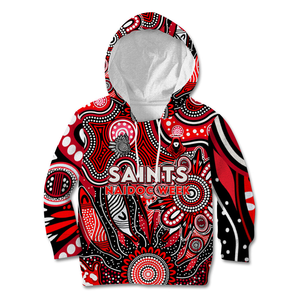 Personalised Saints NAIDOC Week 2024 Kid Hoodie Aussie Aboriginal Art